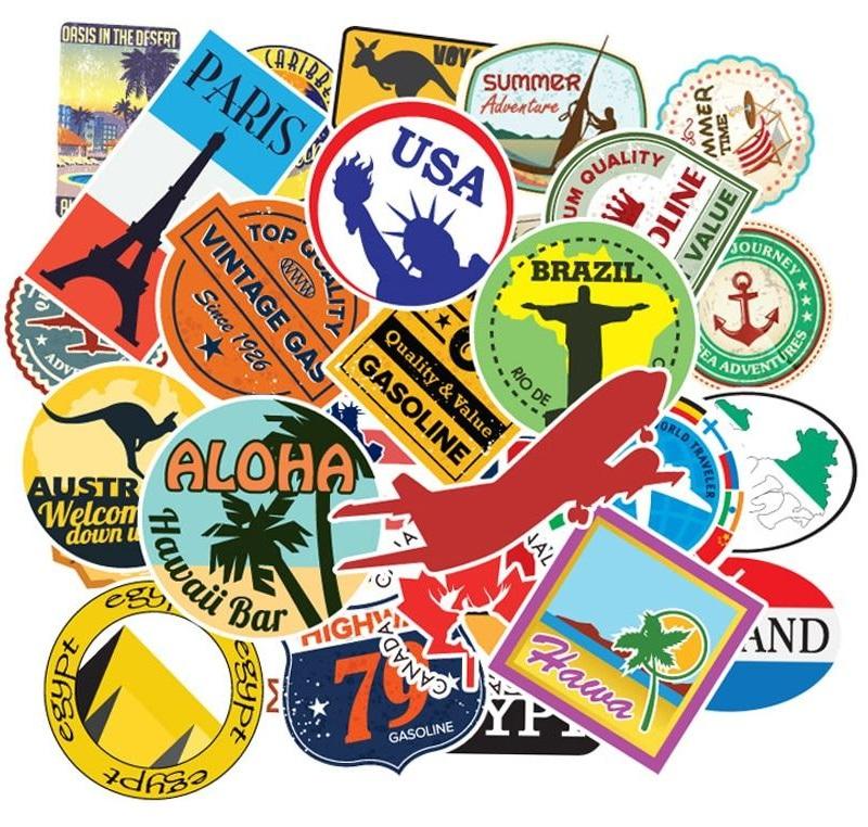 Traveler Sticker Pack - 50pcs