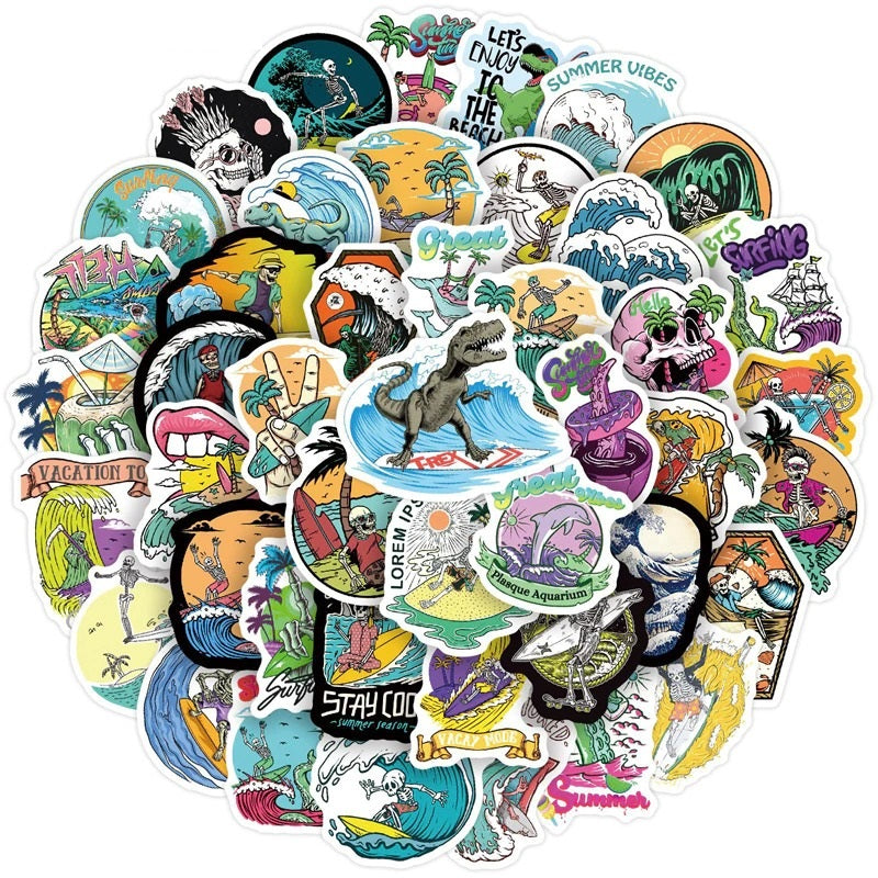 Skull Surfers Squad - 50pcs