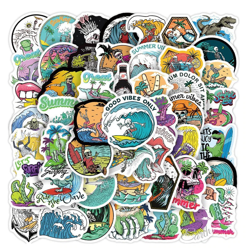 Skull Surfers Squad - 50pcs