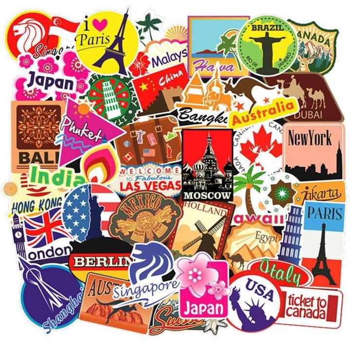 Traveler Sticker Pack - 50pcs