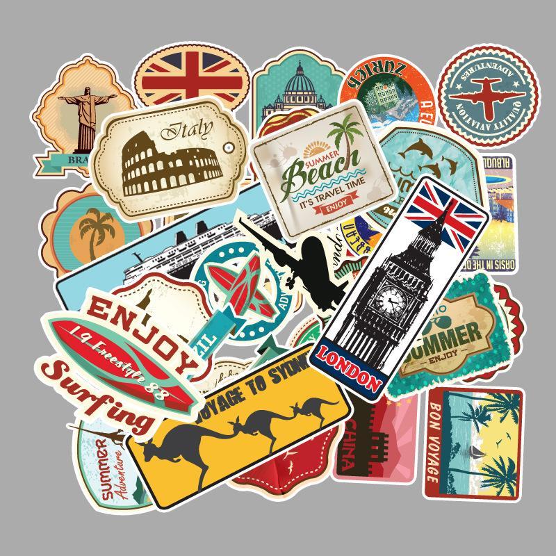 Traveler Sticker Pack - 50pcs