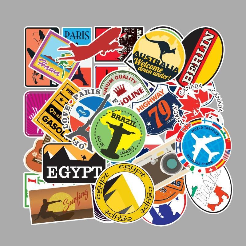 Traveler Sticker Pack - 50pcs
