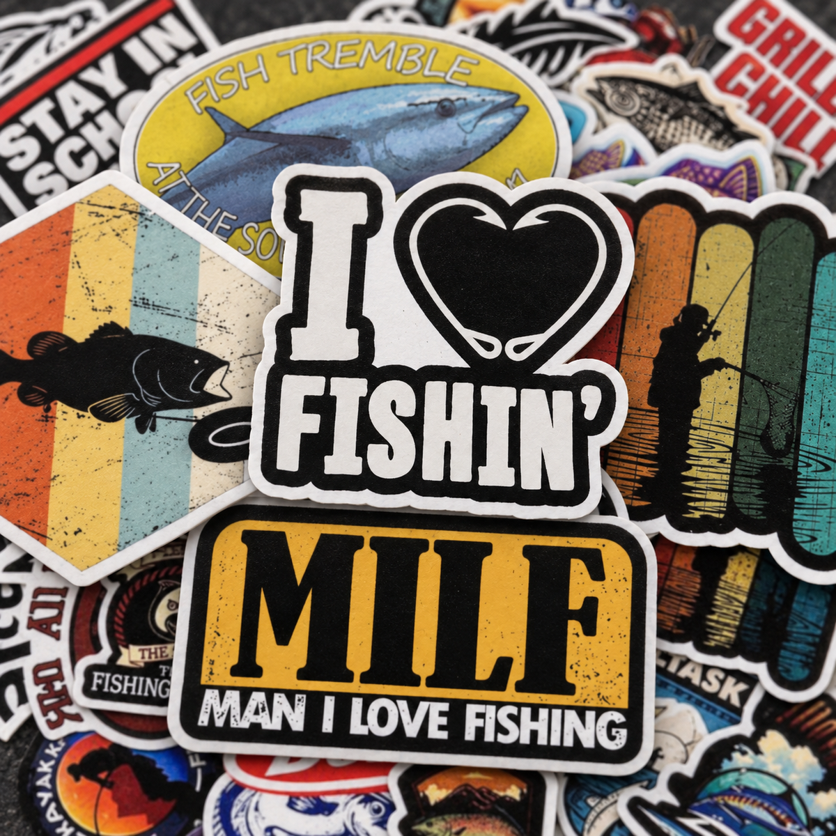 I Love Fishing! - 50pcs