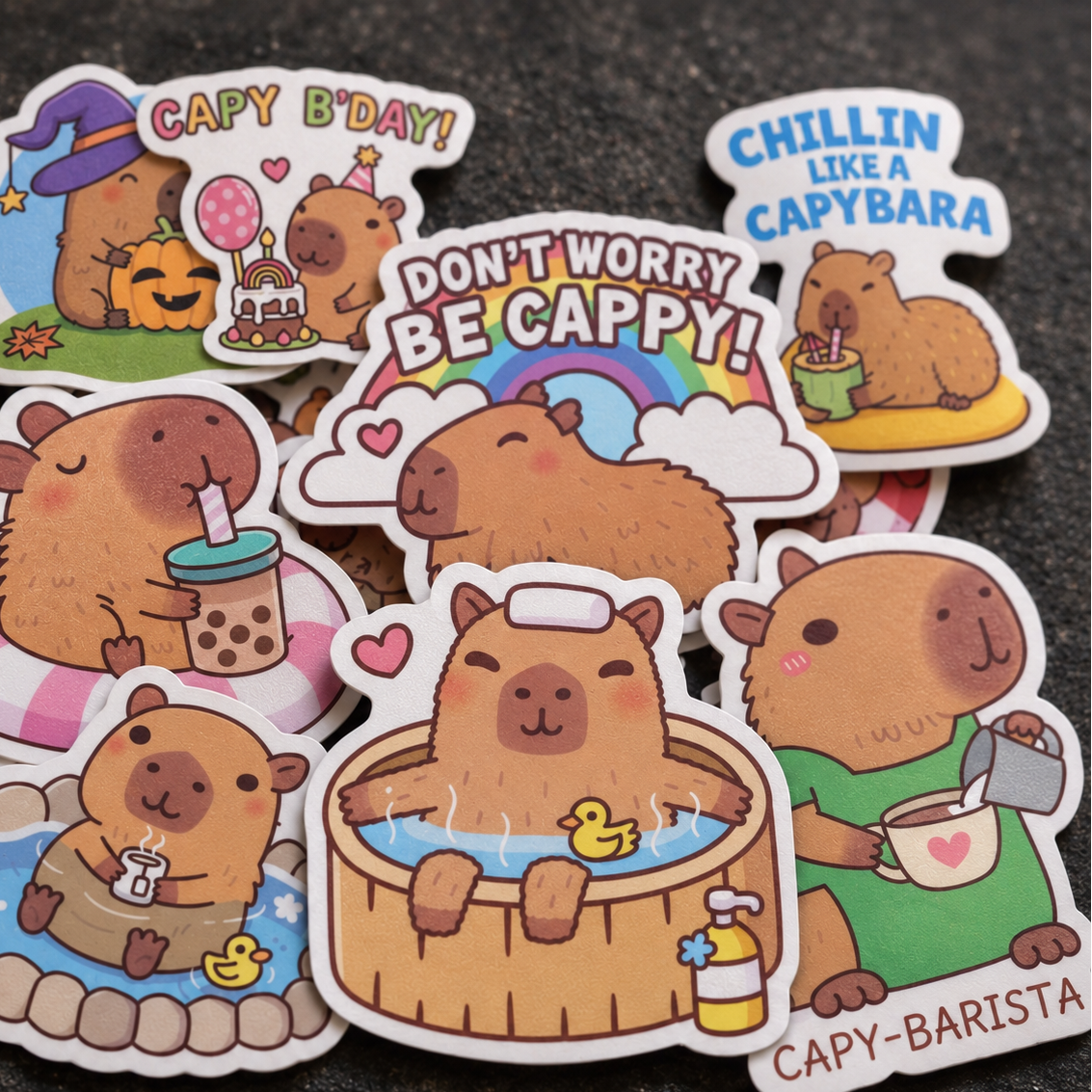 Don't Worry, Be Cappy - 50pcs
