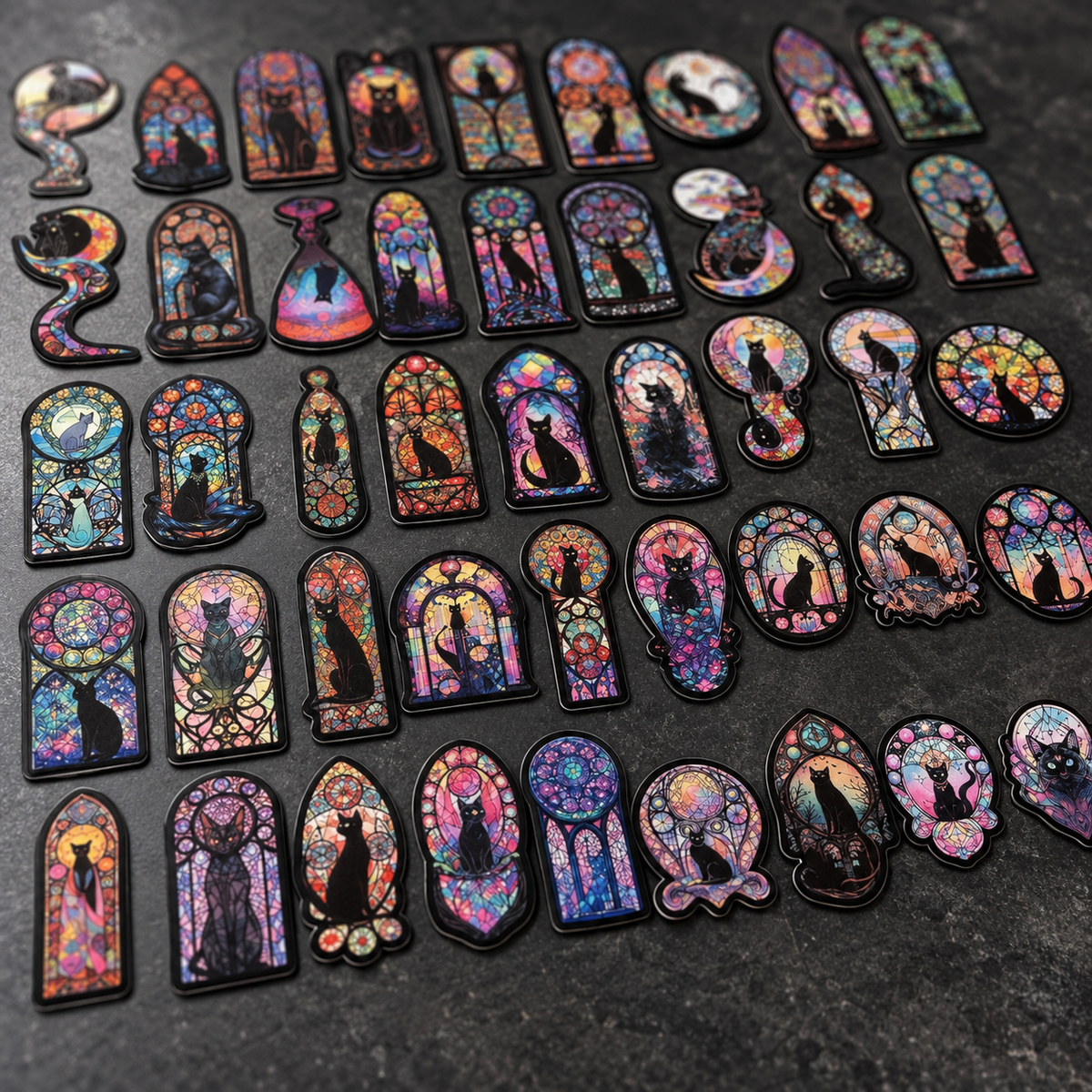 Black Moon Cat - 50pcs