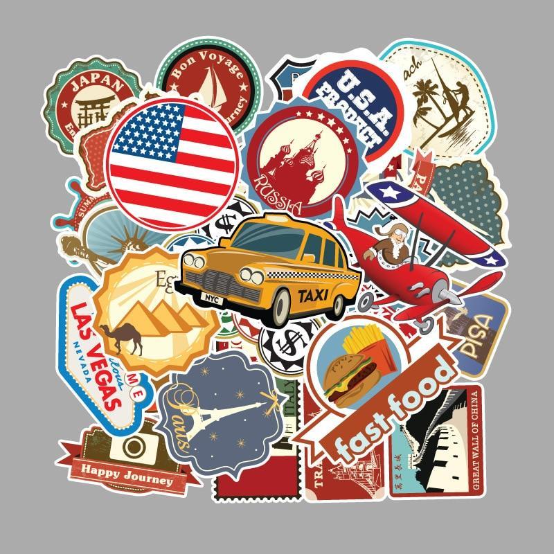 Traveler Sticker Pack - 50pcs
