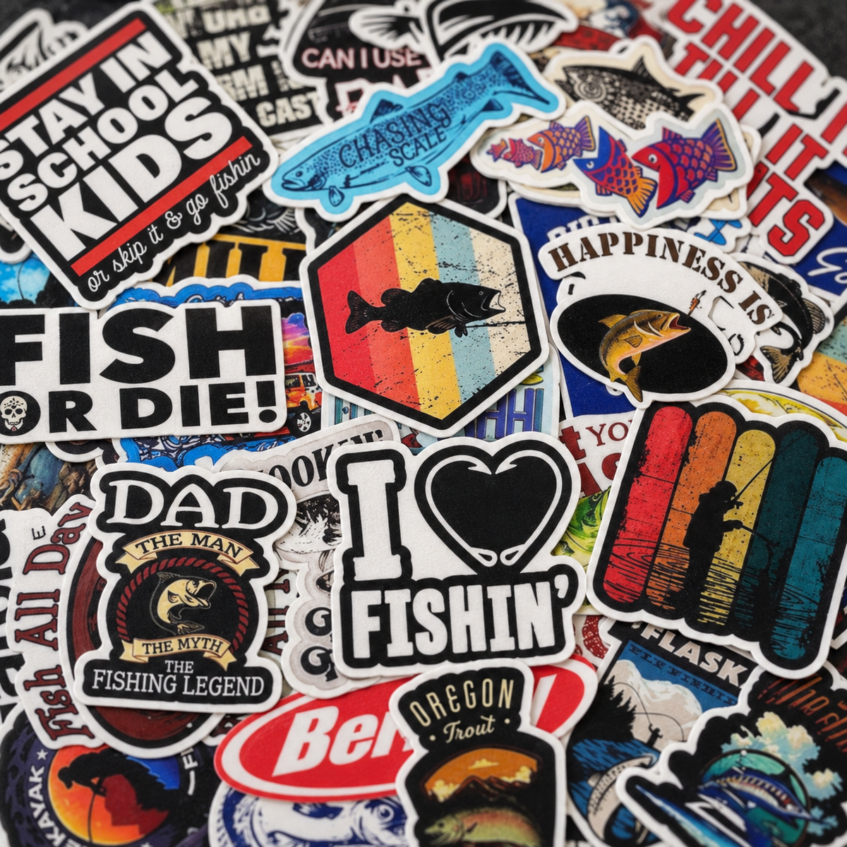 I Love Fishing! - 50pcs