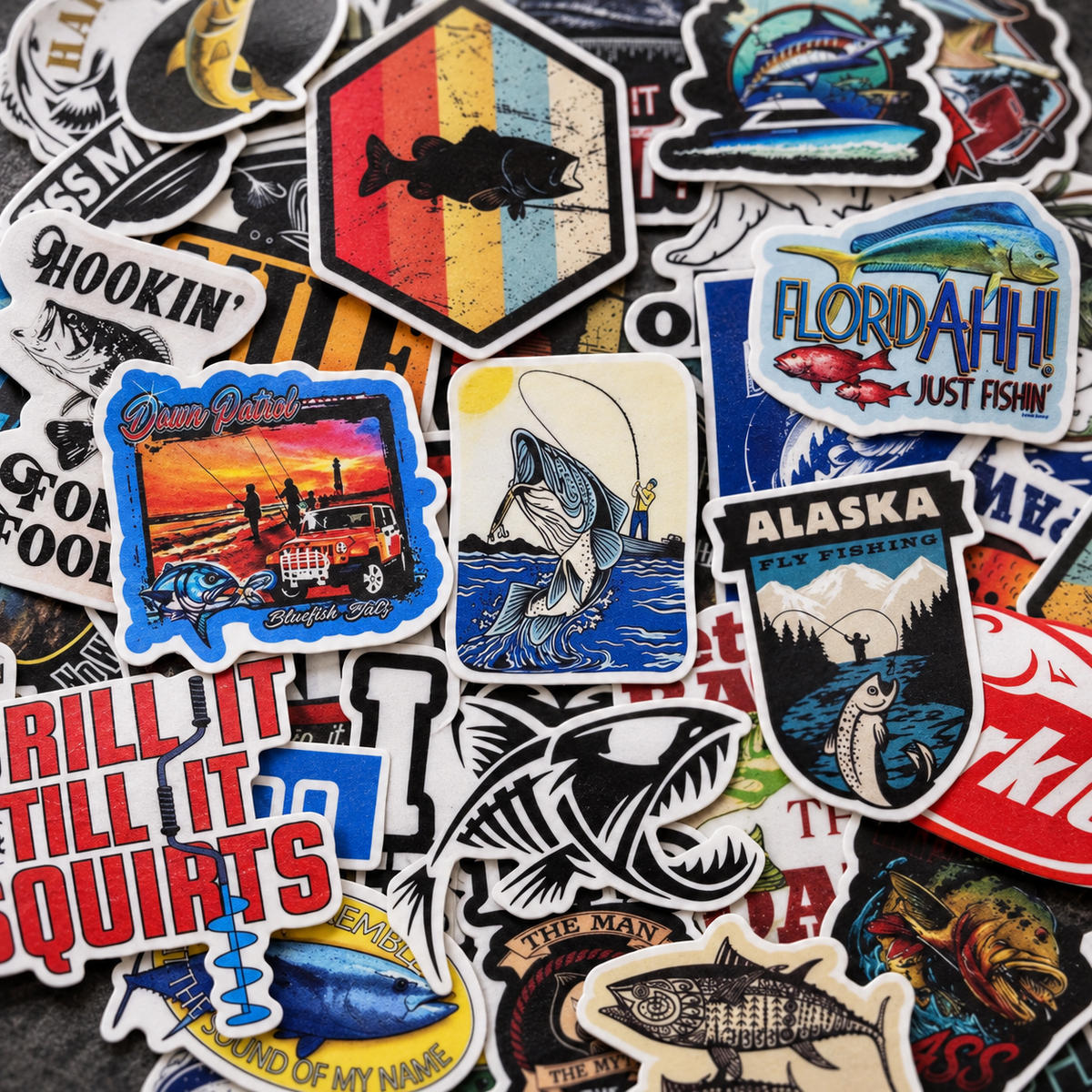 I Love Fishing! - 50pcs