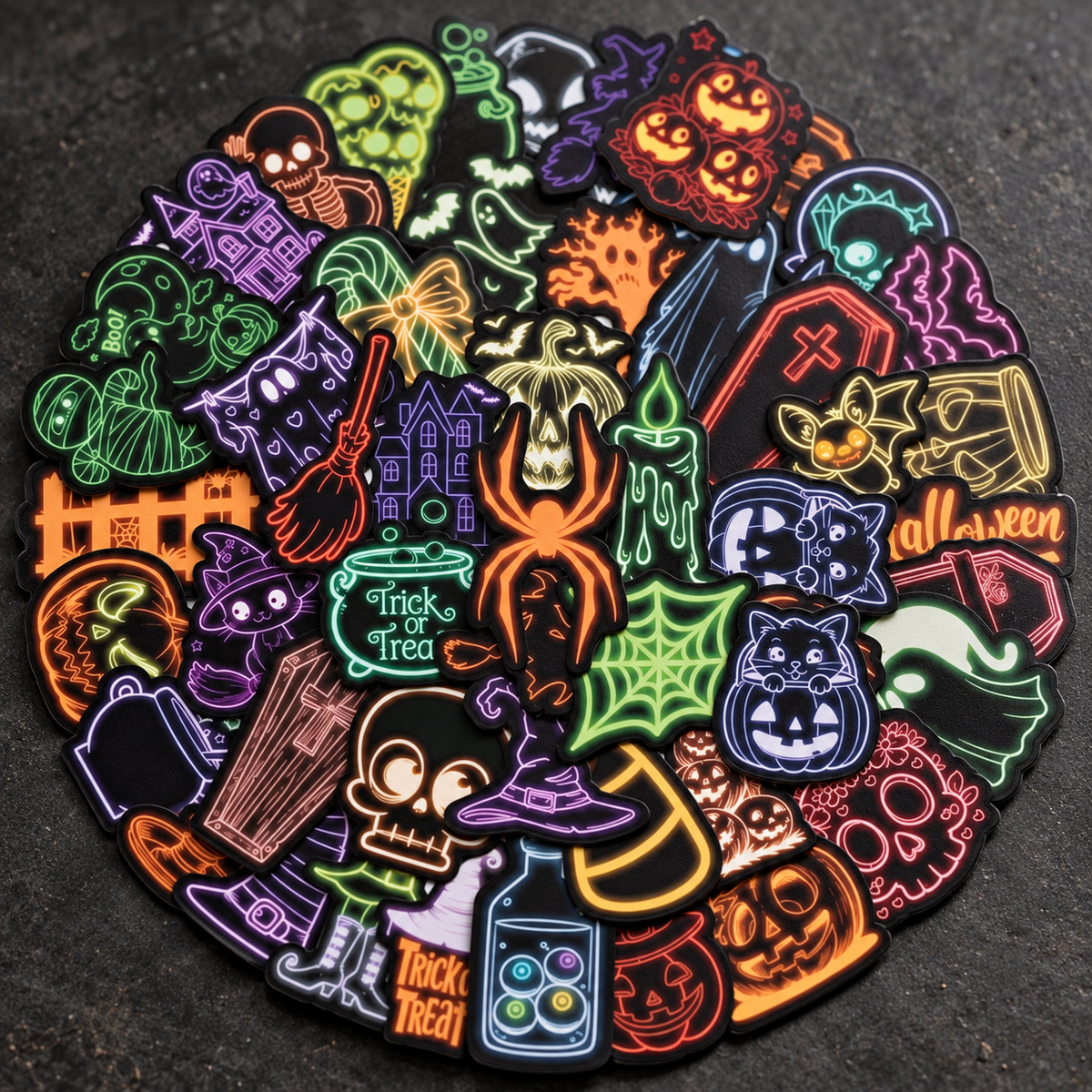 Neon Nightmares - 50pcs