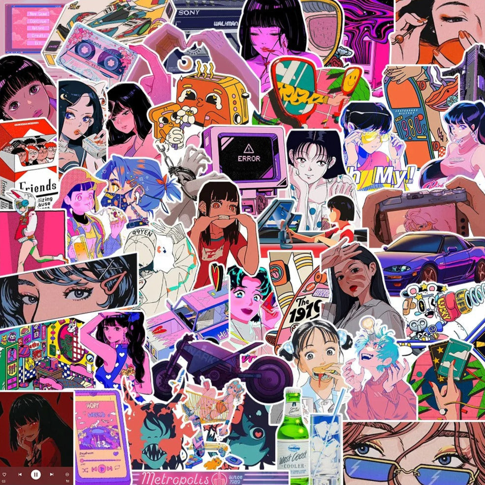 Neon Nights X Retro Vibes - 50pcs