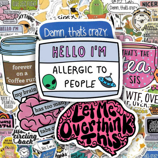 Sarcastic x Moody AF - 50pcs