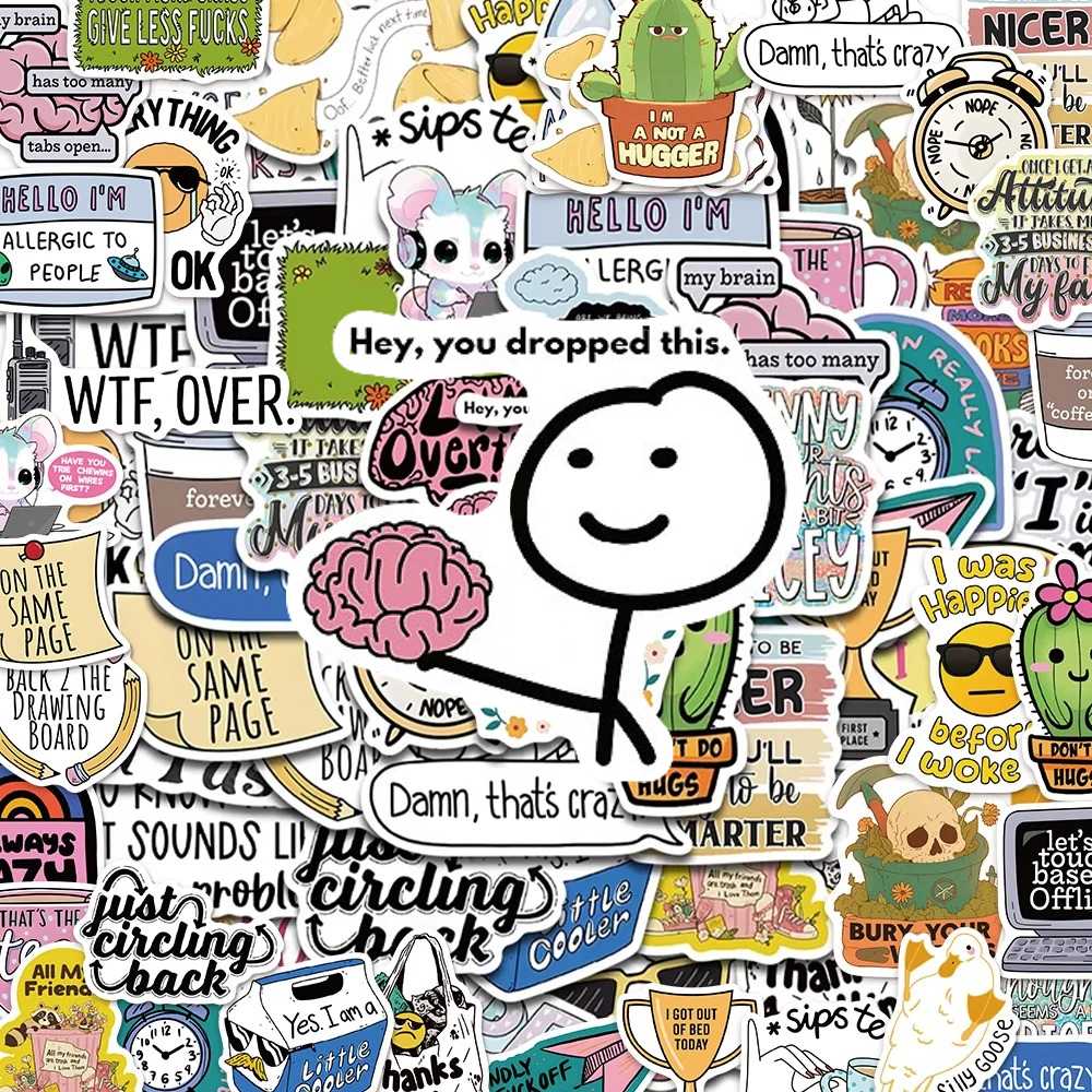 Sarcastic x Moody AF - 50pcs