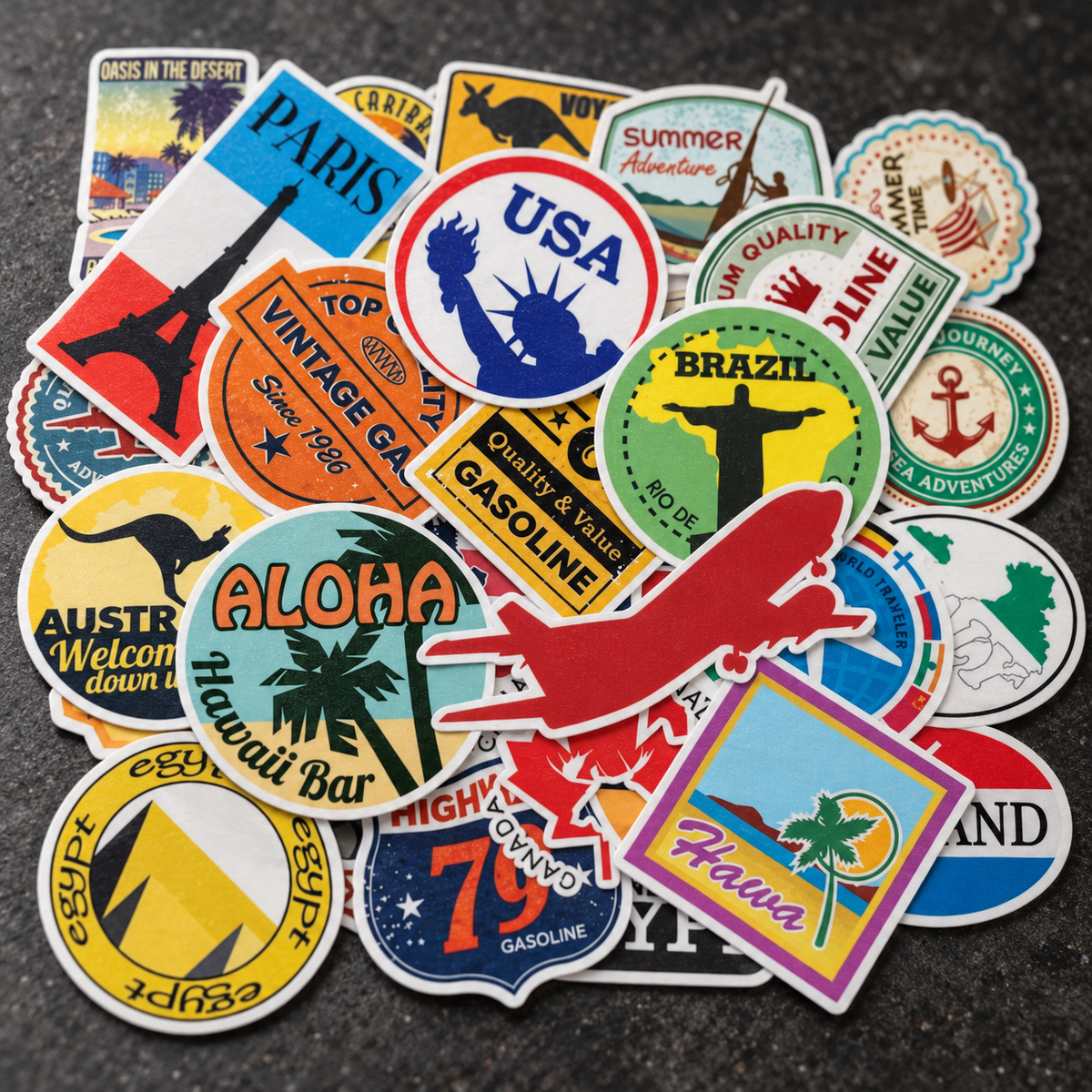 Traveler Sticker Pack - 50pcs