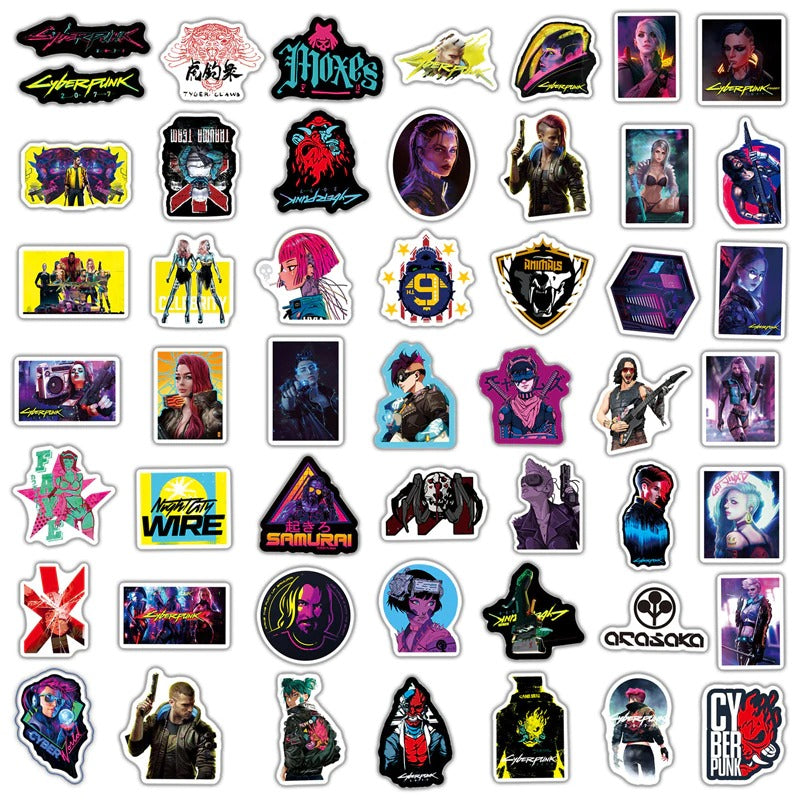 Cyberpunk Graffiti 2077 - 50pcs