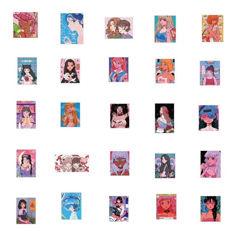 Comic Girl - 50pcs