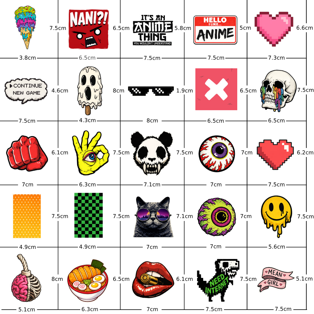 The Ultimate Stickerbomb™ - 100pcs