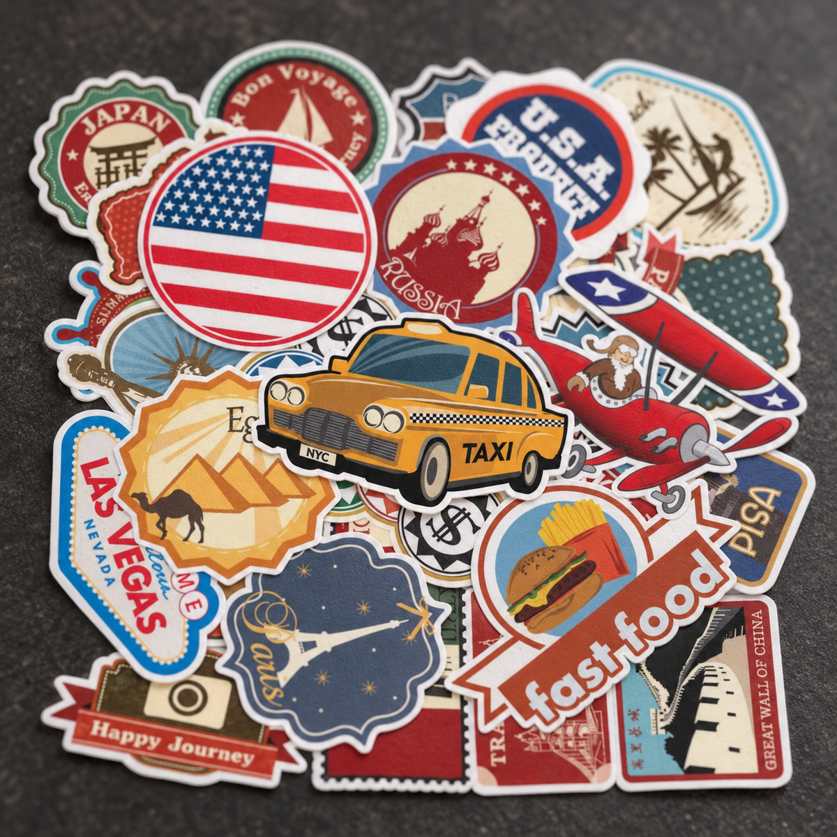 Traveler Sticker Pack - 50pcs