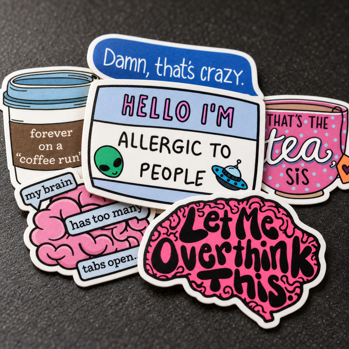 Sarcastic x Moody AF - 50pcs