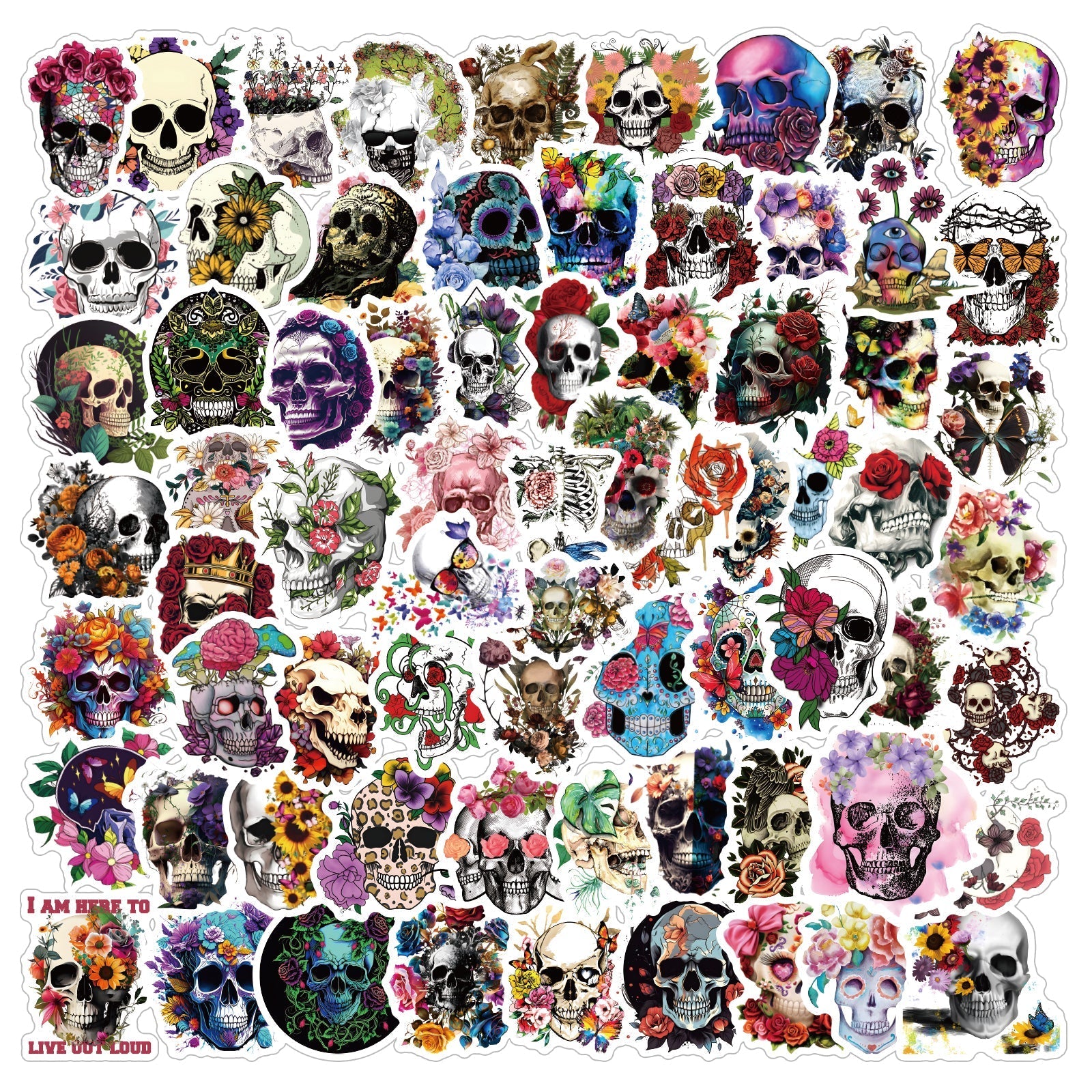 Pretty Skulls - 50pcs