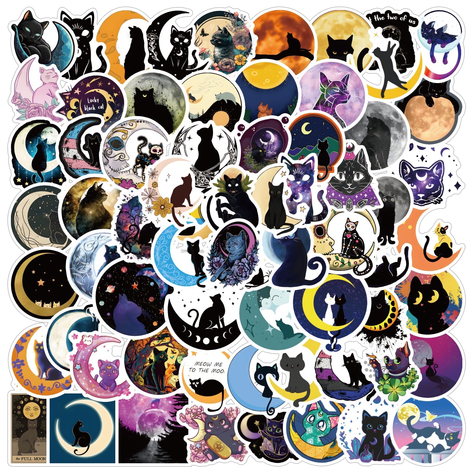 Moon Cats - 50pcs