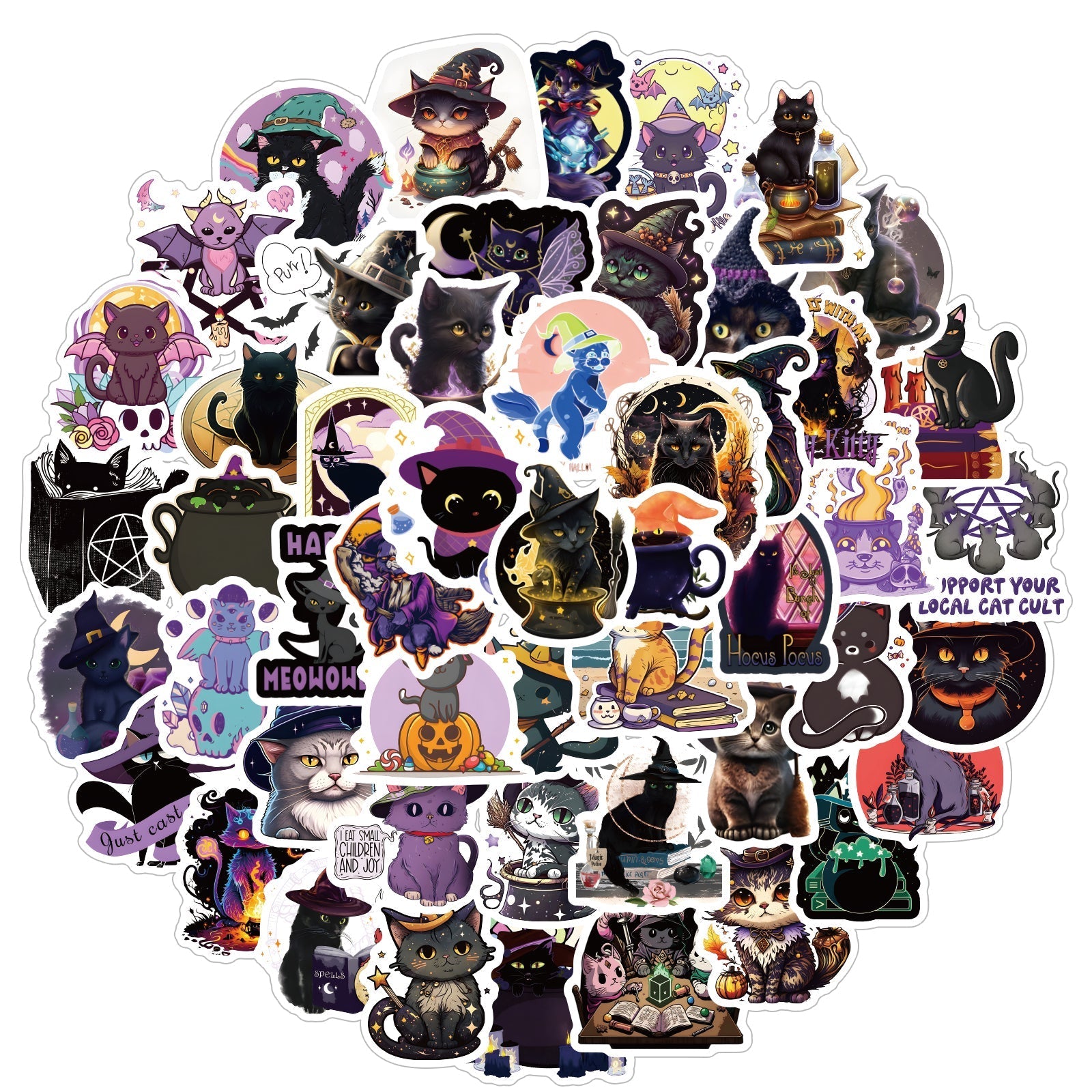 Witch Cats - 50pcs