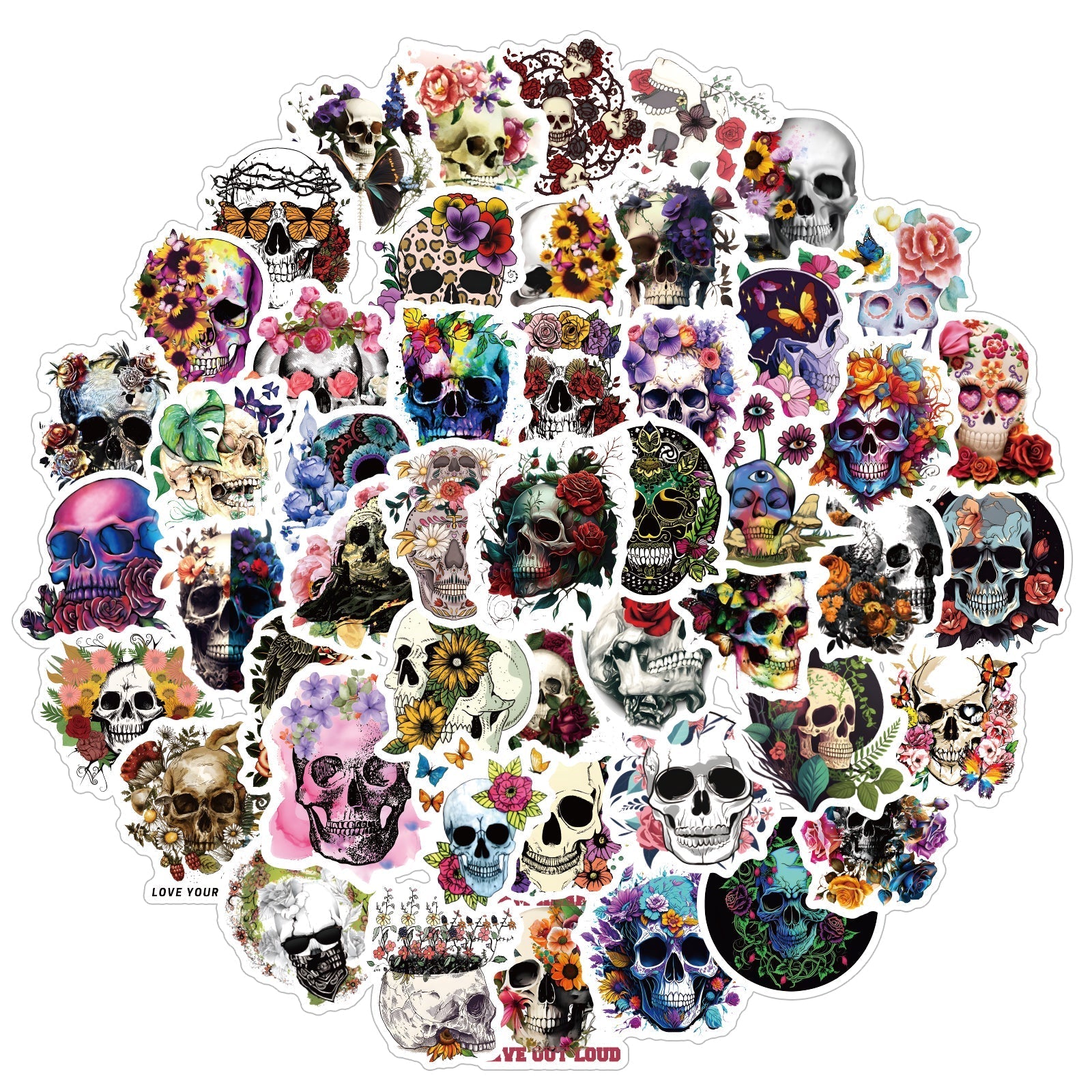 Pretty Skulls - 50pcs