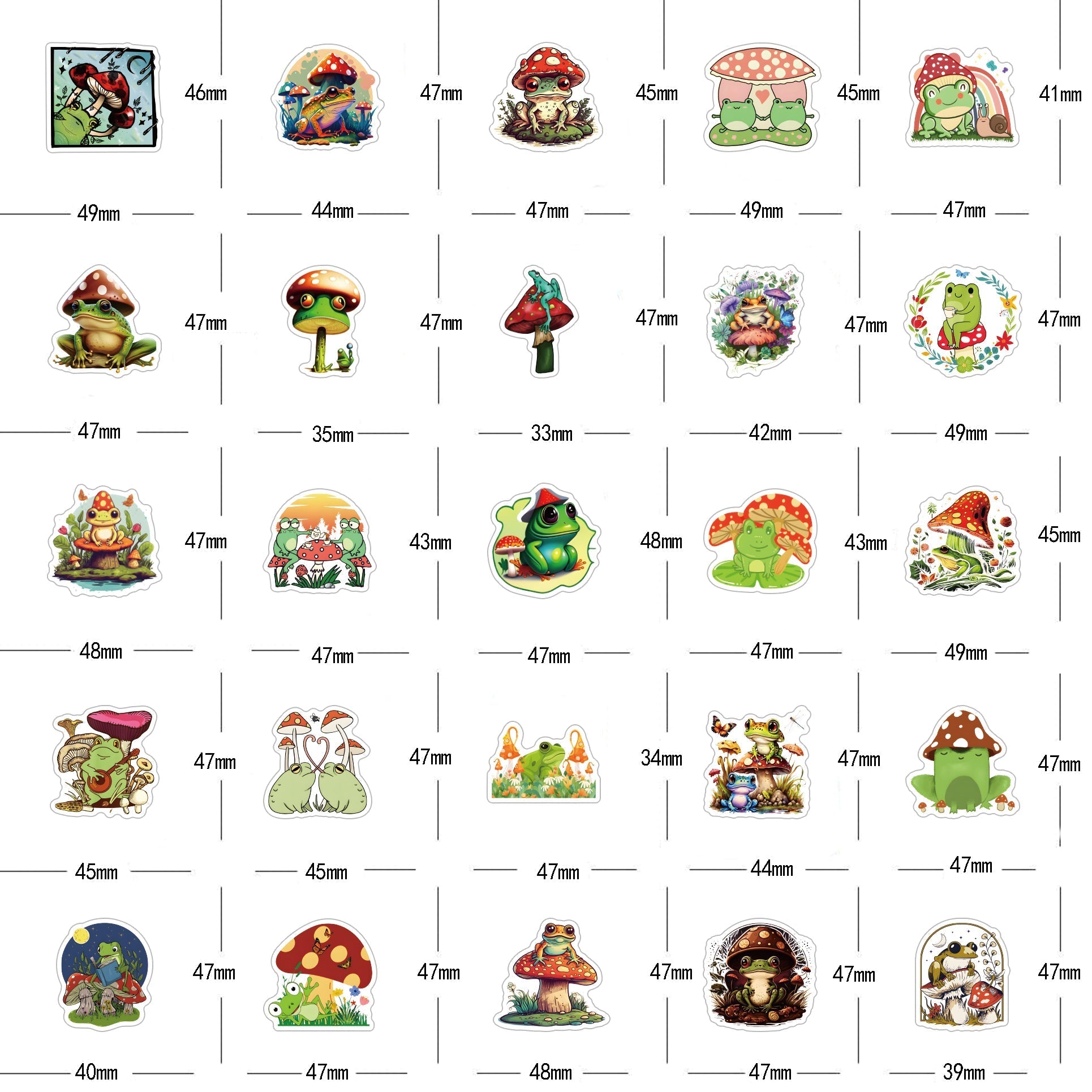 Mushroom Frog - 50pcs