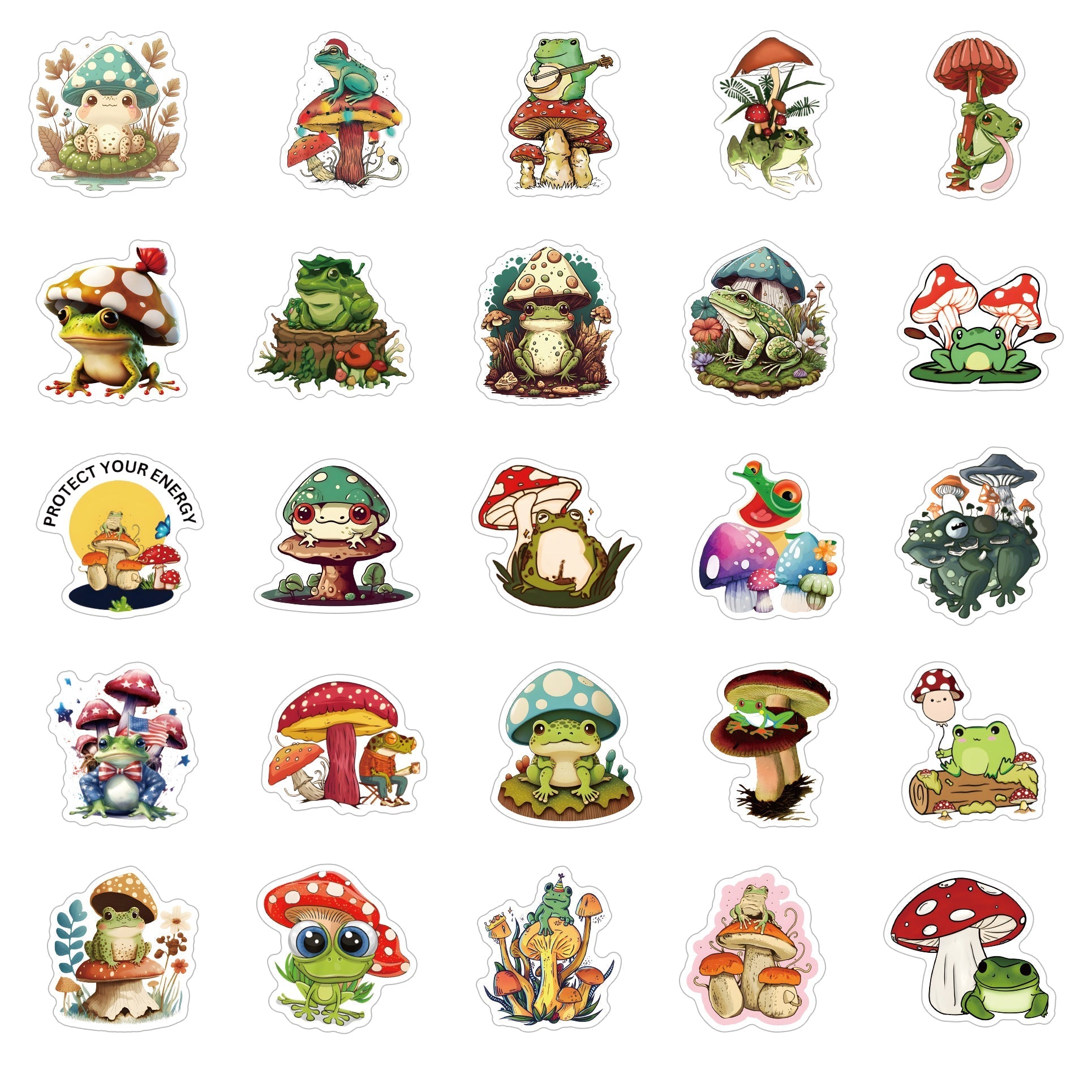 Mushroom Frog - 50pcs