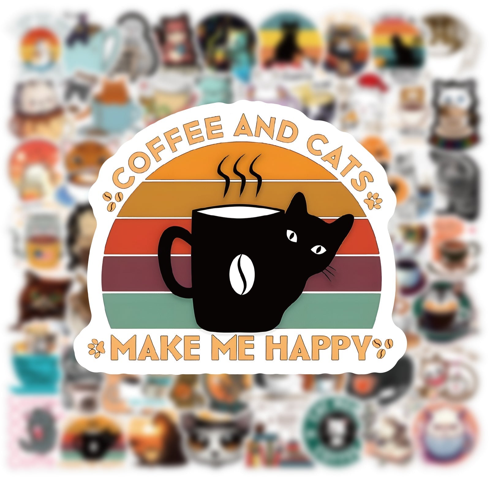 Cats & Coffee - 50pcs
