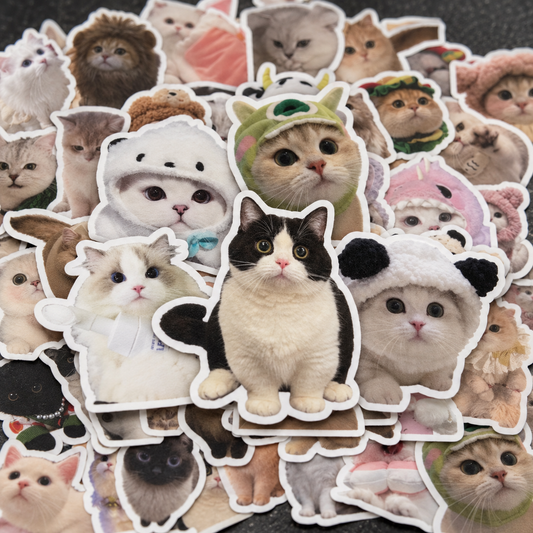 Cute Cat Sticker Pack! - 50pcs
