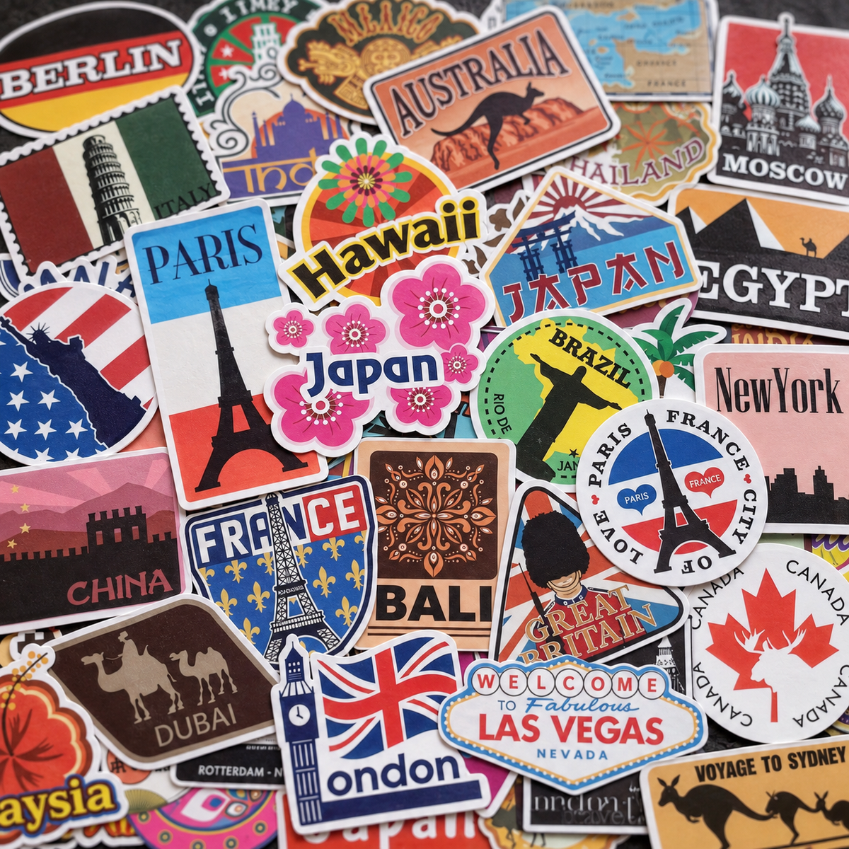 Traveler Sticker Pack - 50pcs