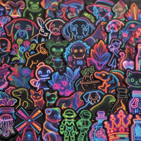 Graffiti x Neon - 50pcs