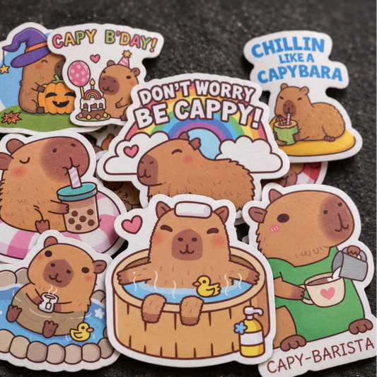 Don't Worry, Be Cappy - 50pcs