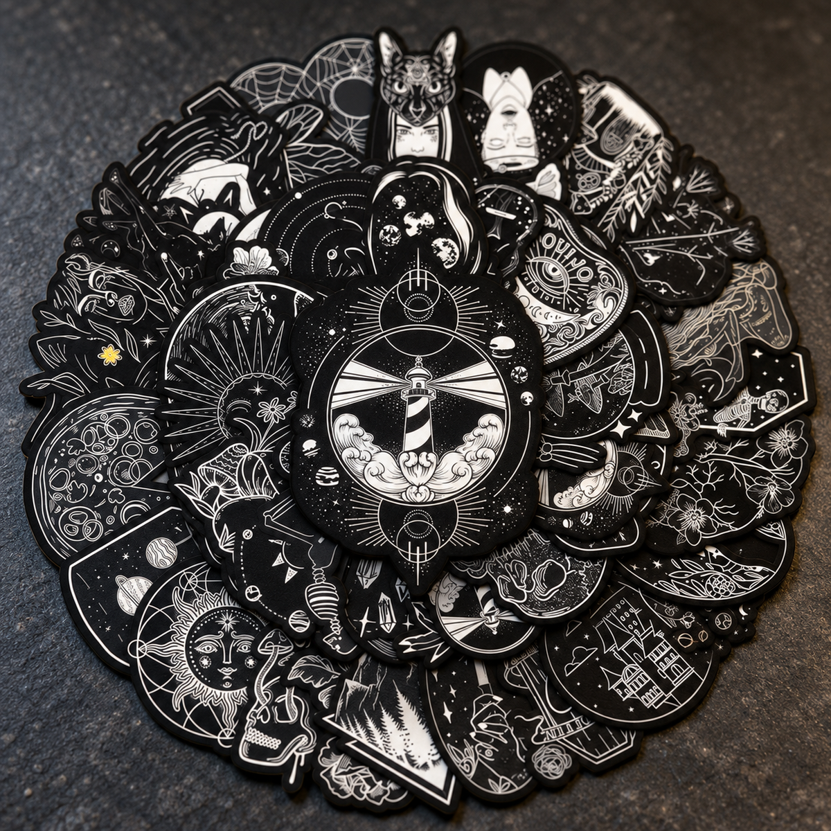 Dark Black Collection - 50pcs