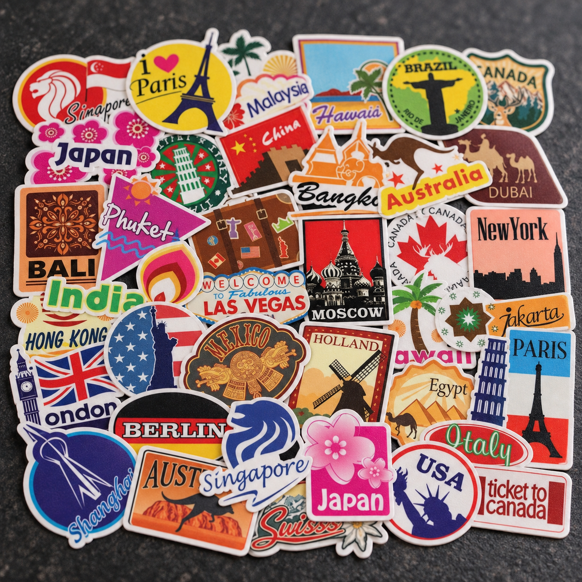 Traveler Sticker Pack - 50pcs