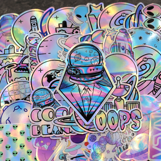 [Holographic] Cosmic Refractions - 50pcs