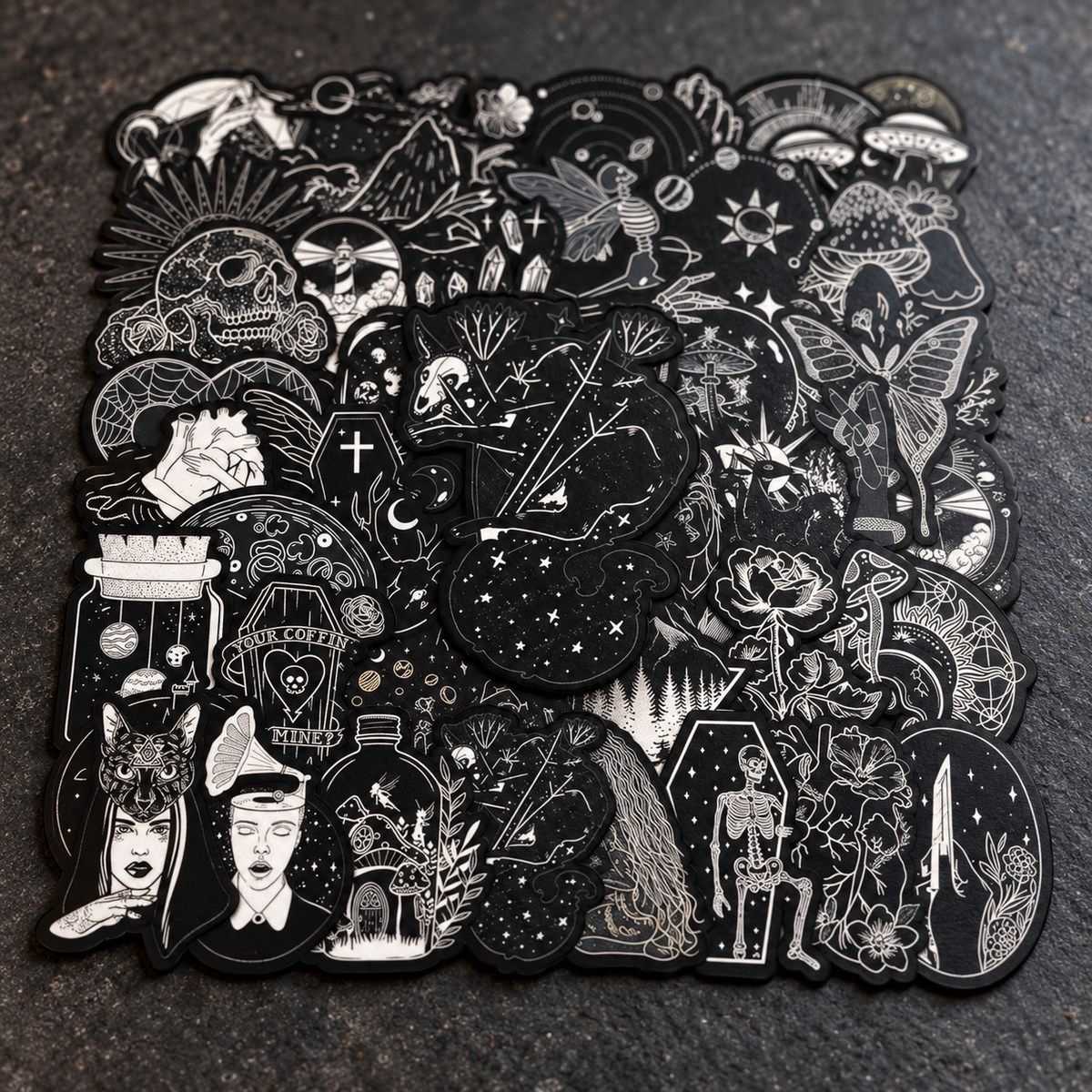Dark Black Collection - 50pcs