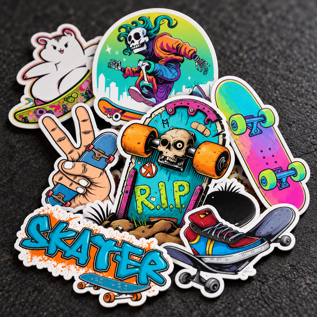 Skater x Graffiti - 50pcs