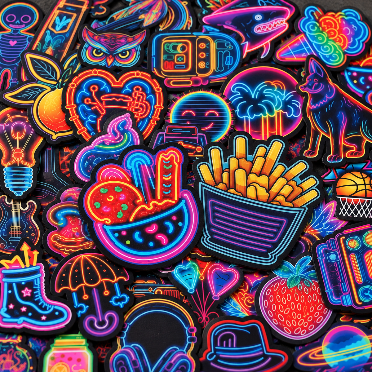 Neon Junk Drawer - 50pcs