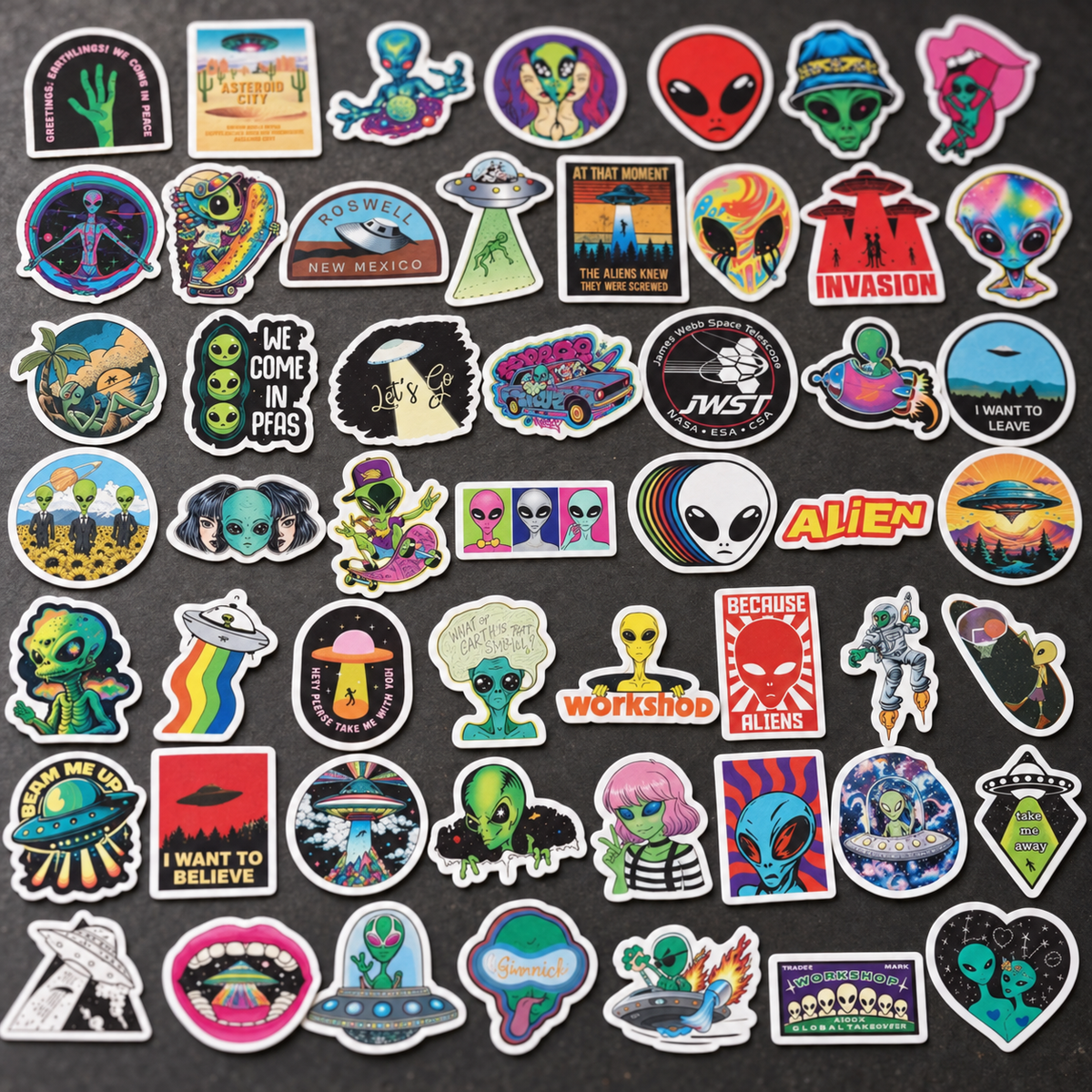 Greetings, Earthlings! - 50pcs