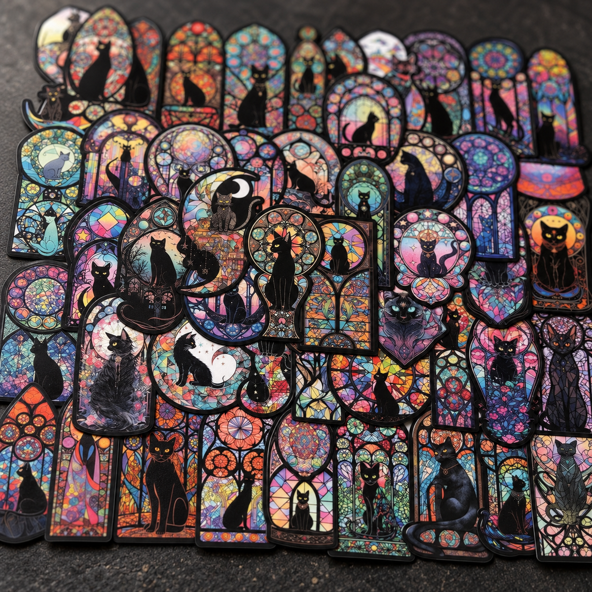 Black Moon Cat - 50pcs