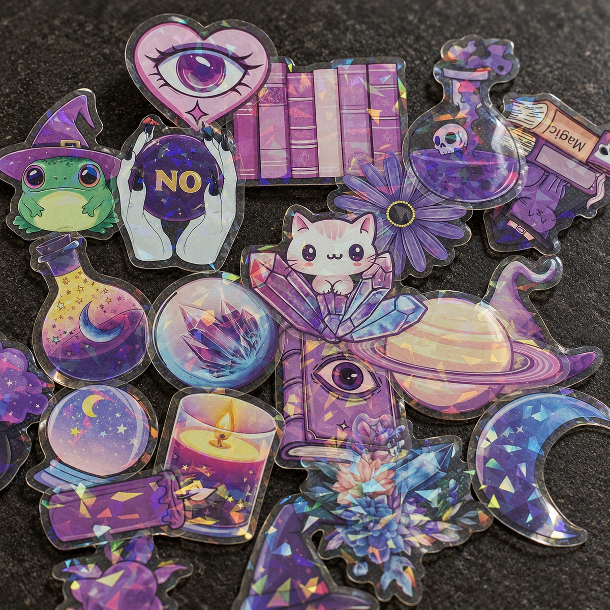 [Transparent Border] Purple Gore Garden - 50pcs