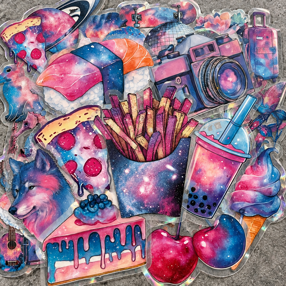 [Transparent Border] Velvet Galaxy - 50pcs