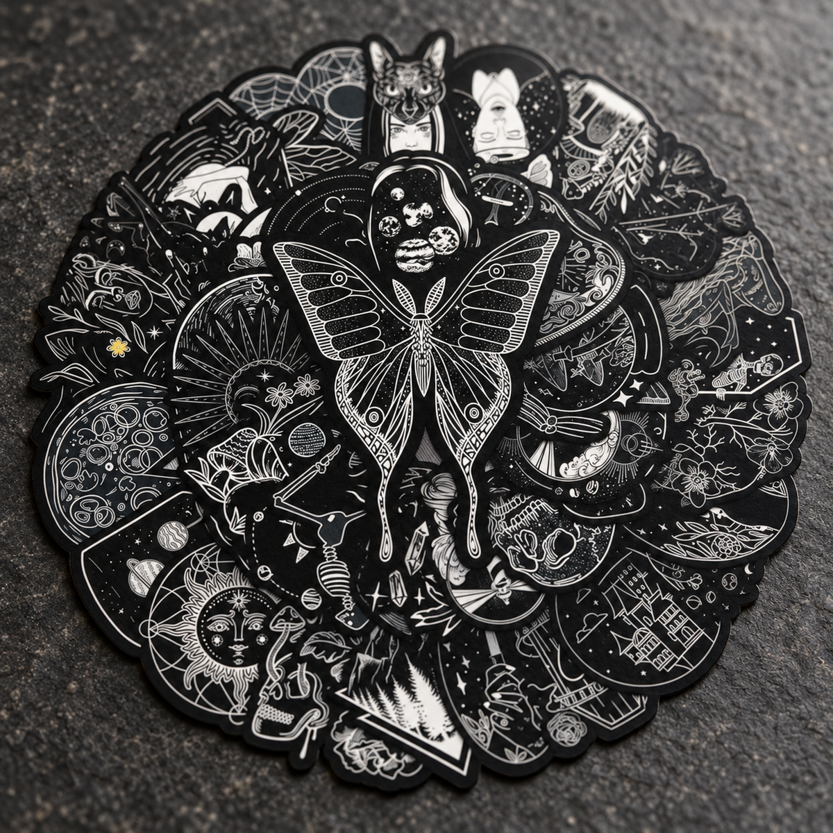 Dark Black Collection - 50pcs