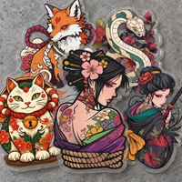 [Transparent Border] Japanese x Tattoo Art - 50pcs