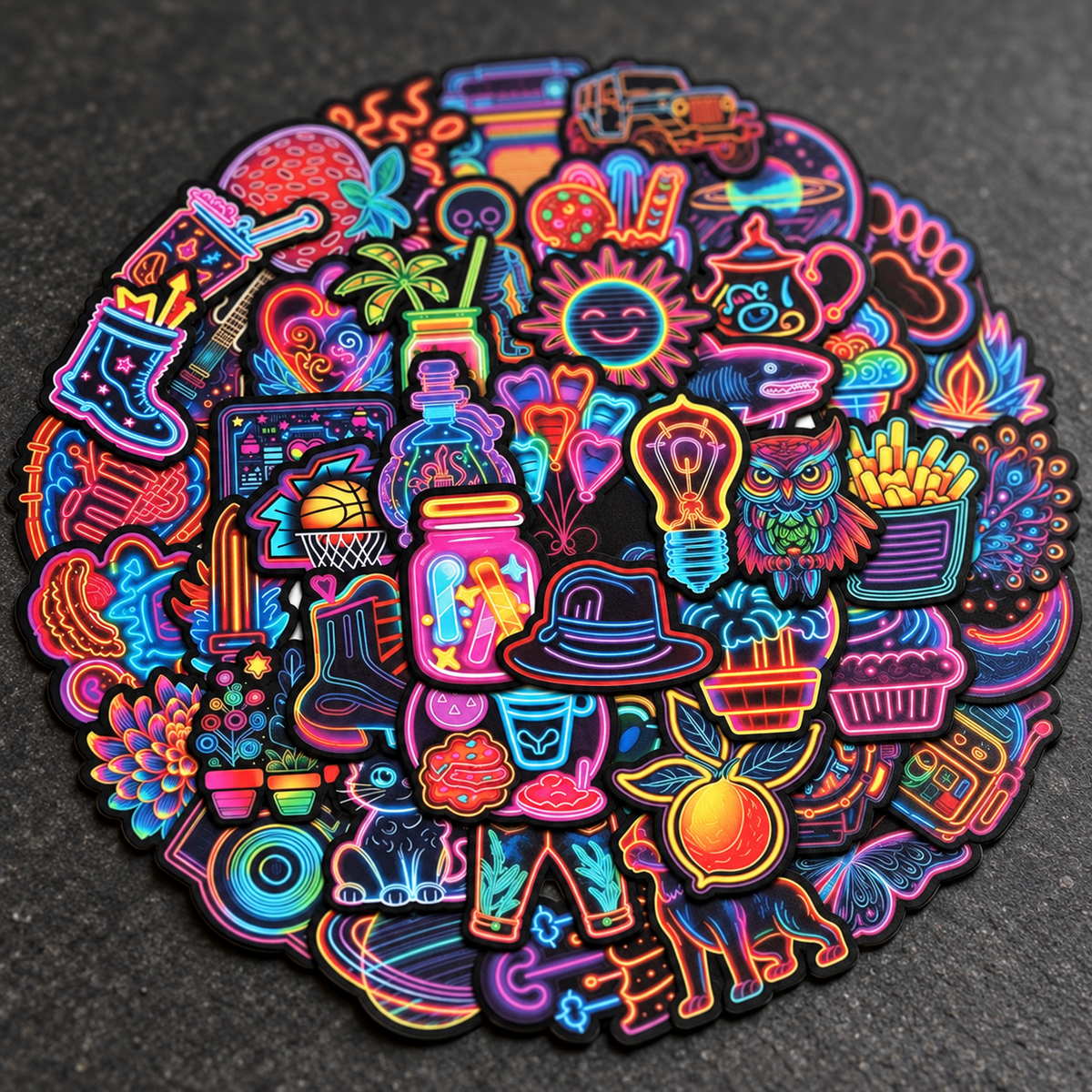 Neon Junk Drawer - 50pcs