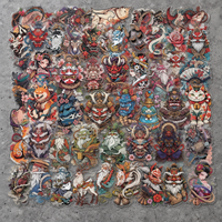[Transparent Border] Japanese x Tattoo Art - 50pcs