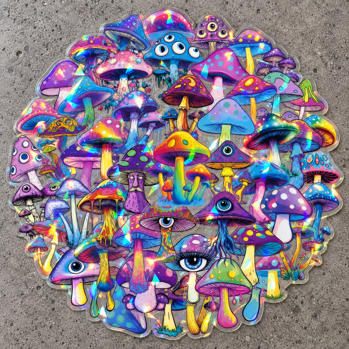 [Transparent] Psychedelic x Toadstools - 50pcs
