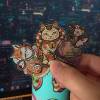 [Transparent Border] Japanese x Tattoo Art - 50pcs