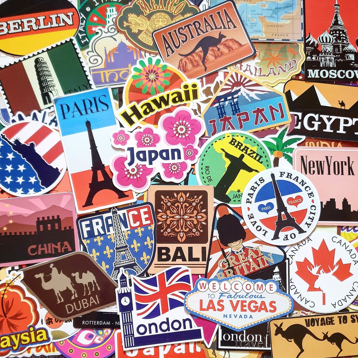 Traveler Sticker Pack - 50pcs